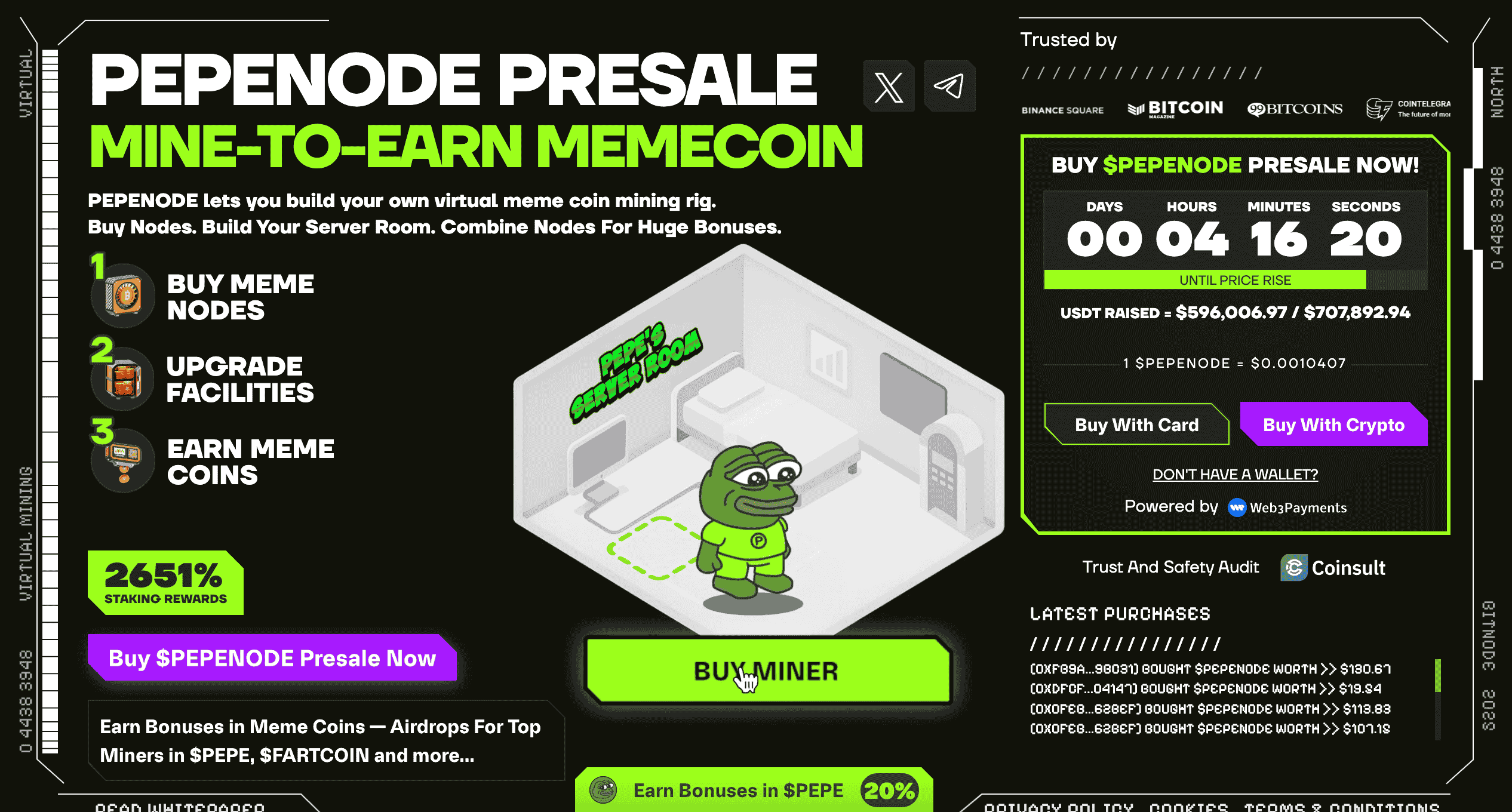 PEPENODE presale