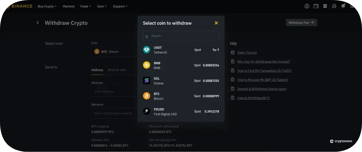 Withdraw TON to Your Personal Wallet 