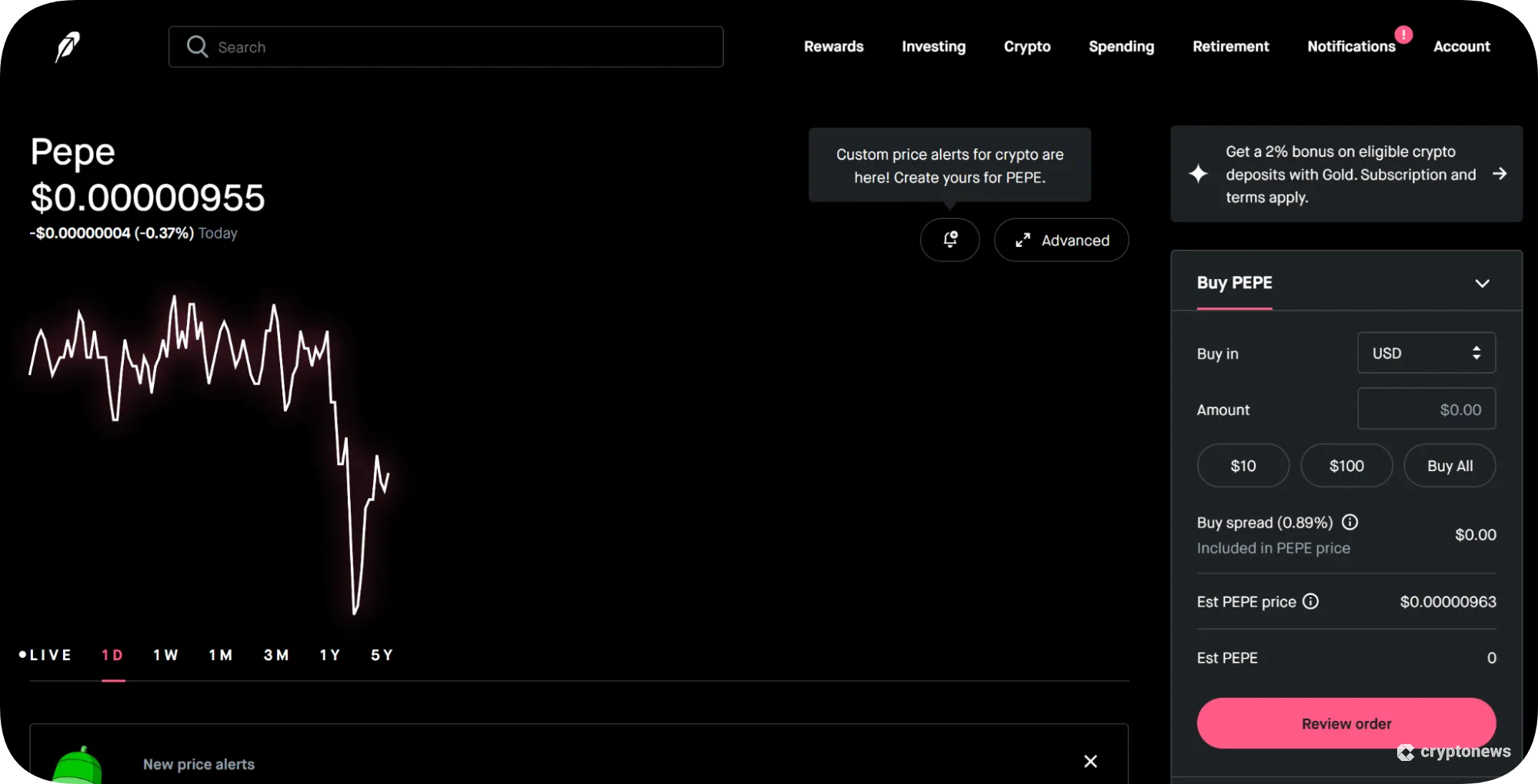 start trading on robinhood