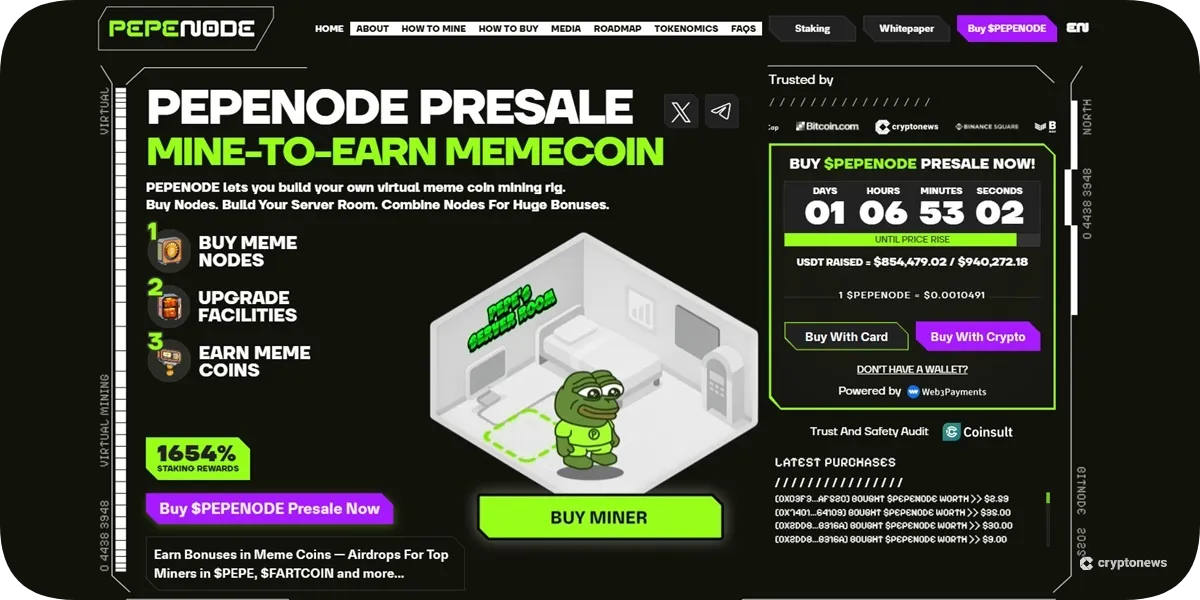 PEPENODE presale
