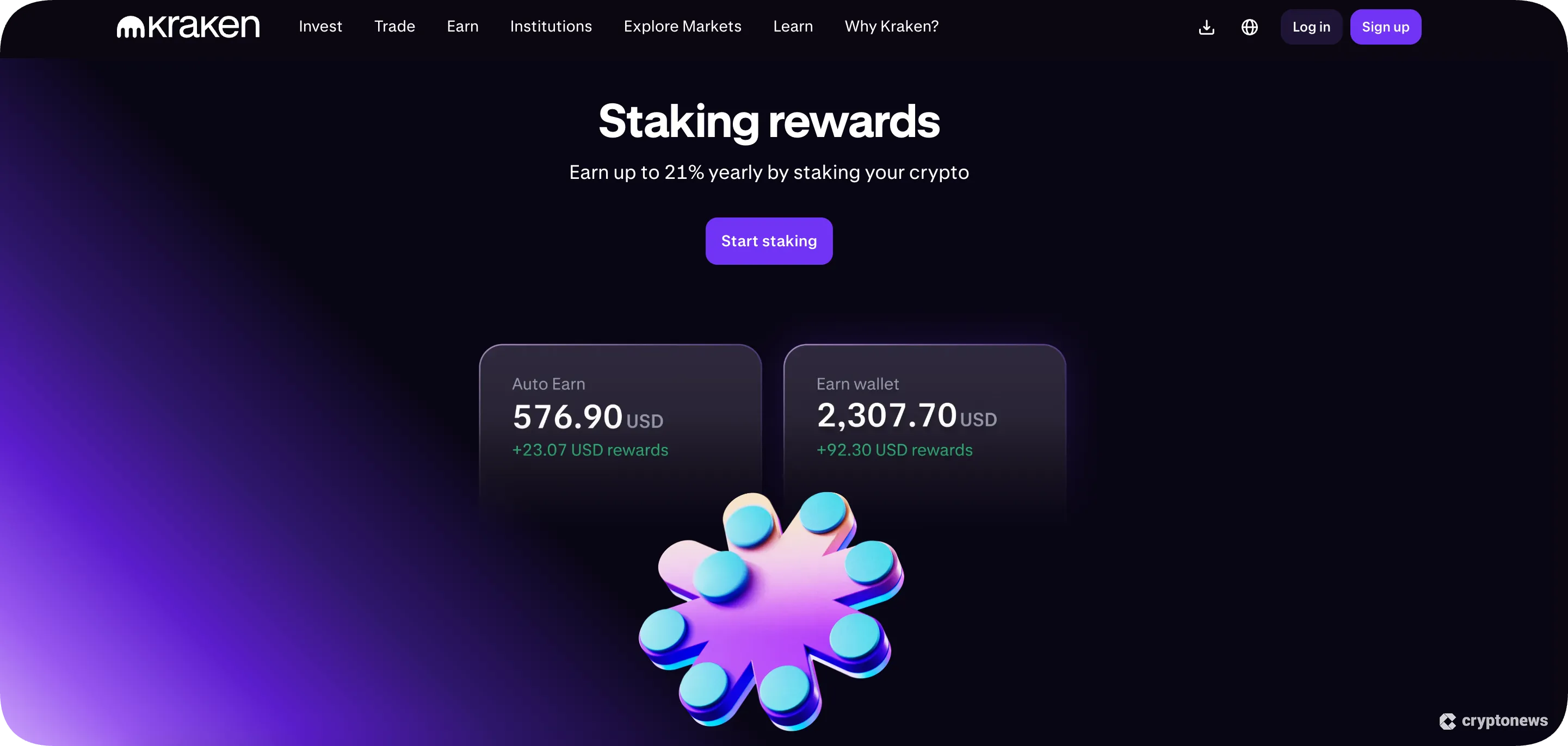 kraken is a good platform to invest