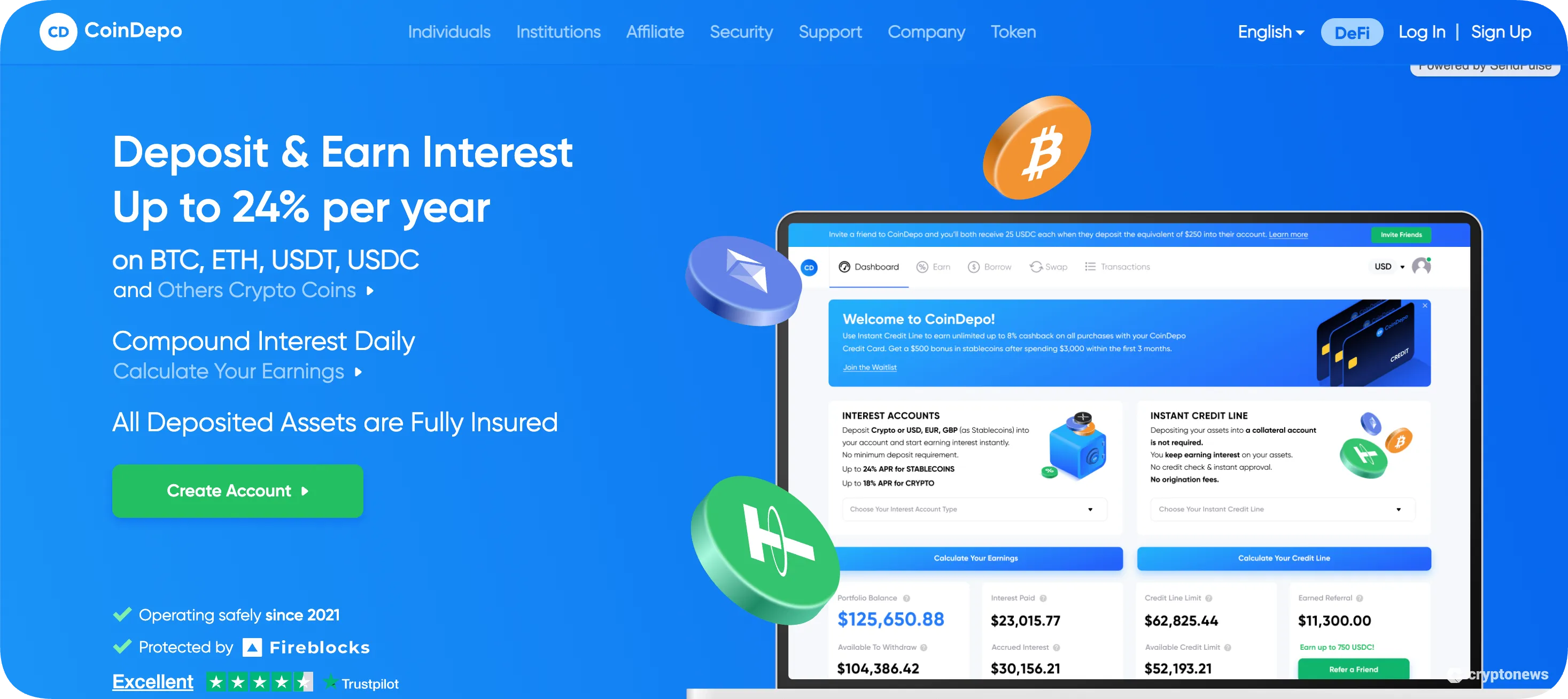 coindepo is a great staking platform