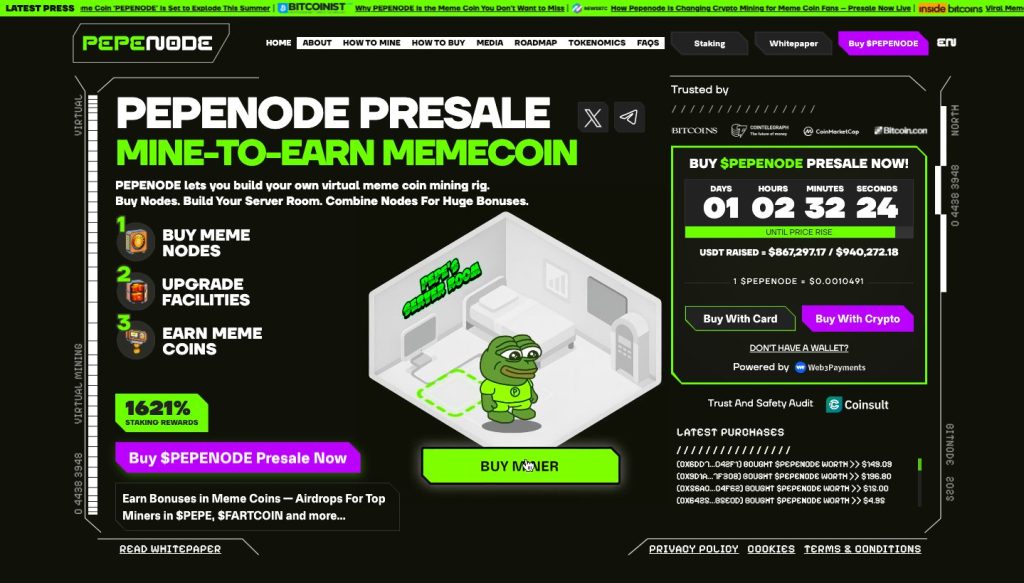 pepenode meme coins