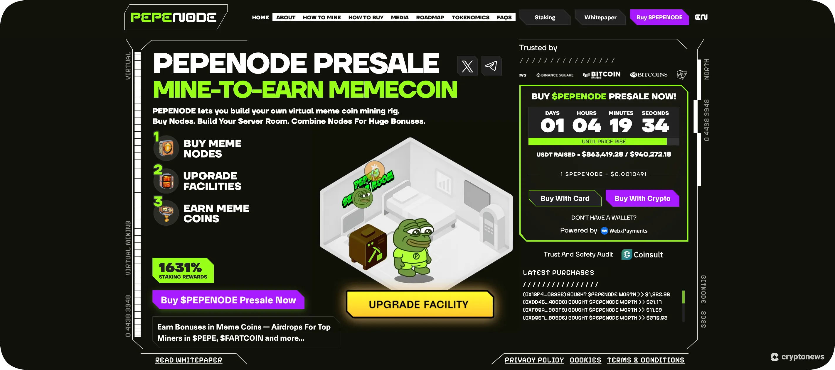 pepenode, one of the next 1000x cryptos