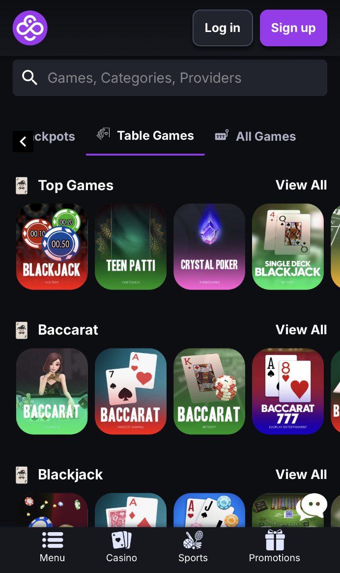 table games