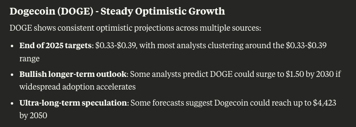 claude ai predicts doge