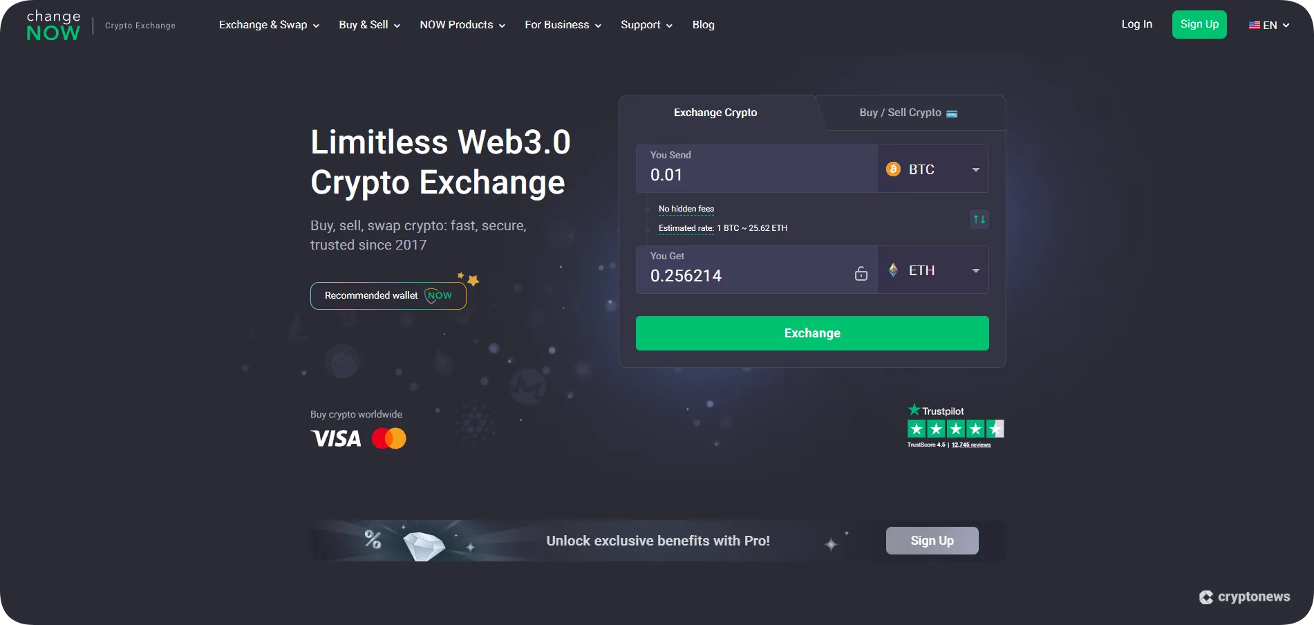 changenow crypto swaps