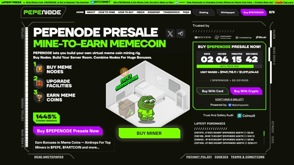 3 Cryptos Under $1