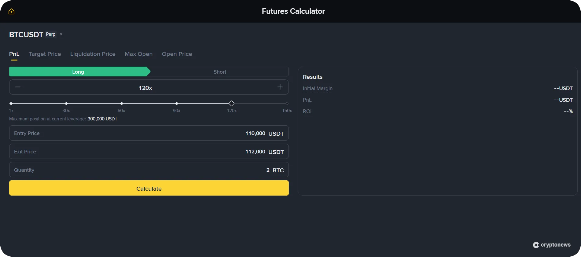 binance futures leverage calculator