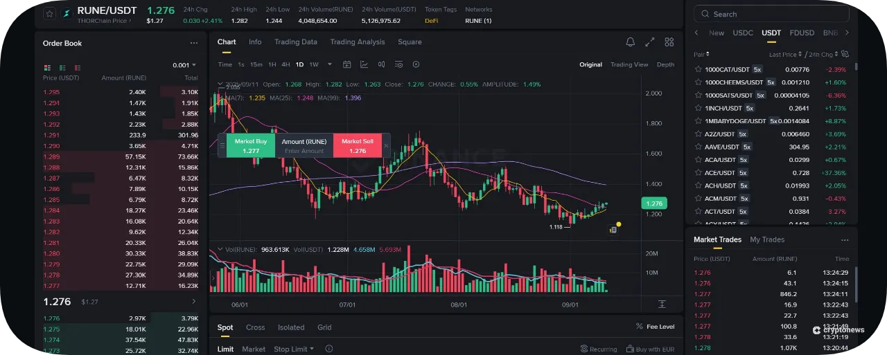 Search for “RUNE” and Place an Order