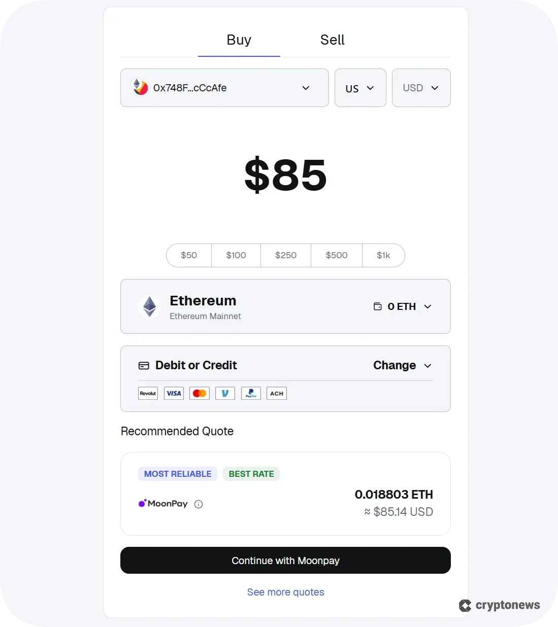 payment methods on metamask