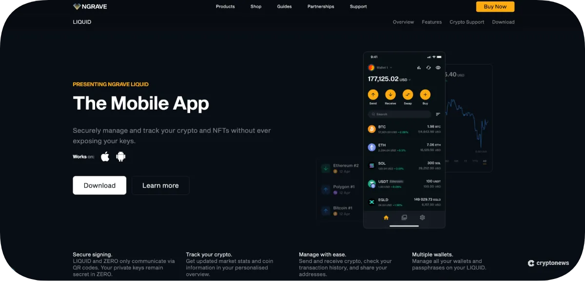 ngrave zero mobile app