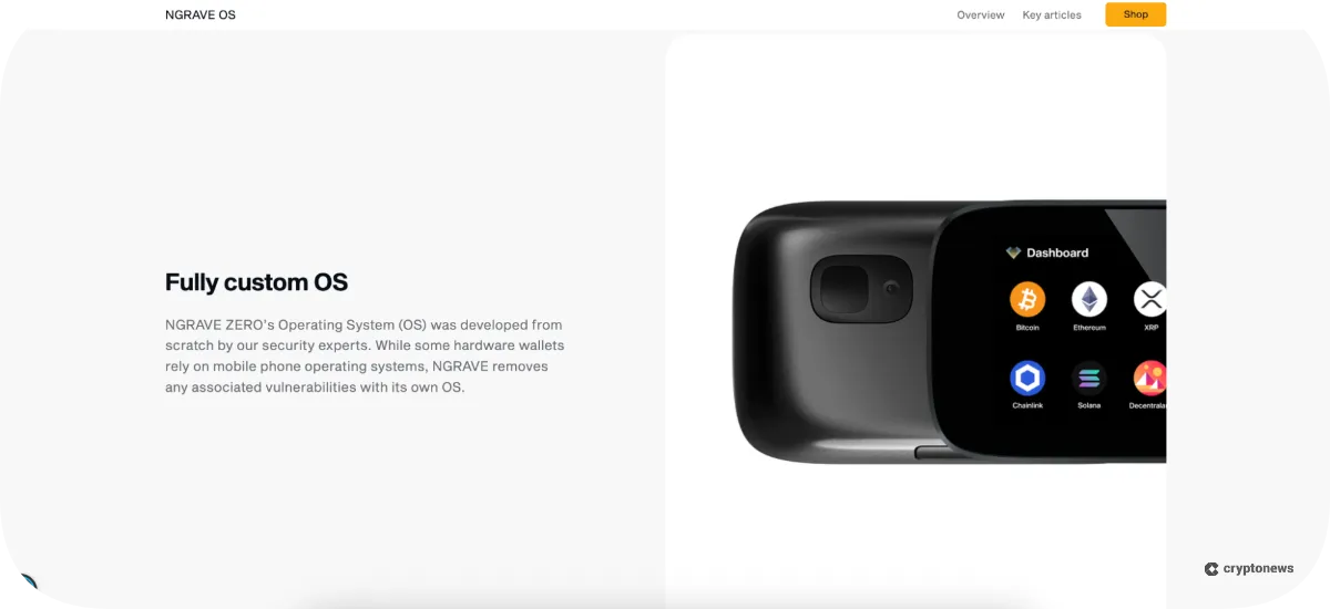 custom operating sustems is one of the features of ngrave