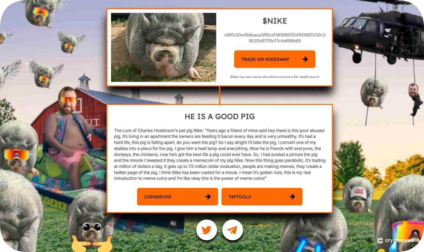 NIKE is a great cardano meme coin to watch