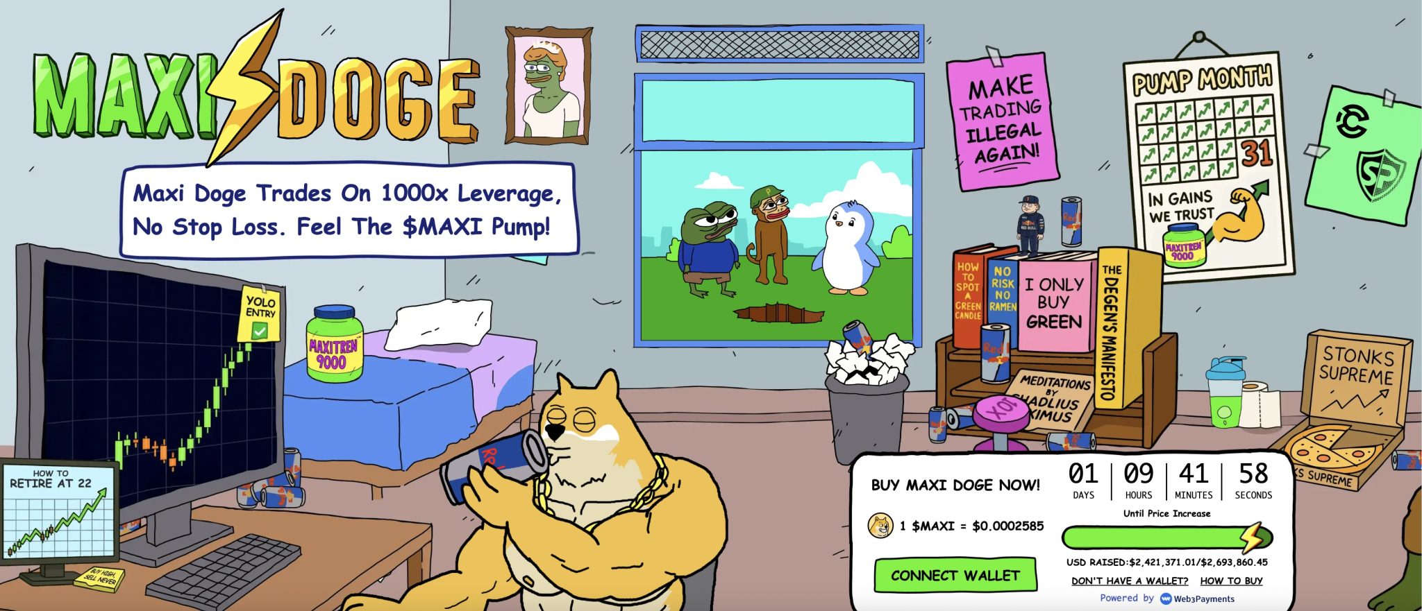 presale maxi doge: Maxi Doge ($MAXI) Memburu Popularitas di Tengah Dimulainya Altcoin Season