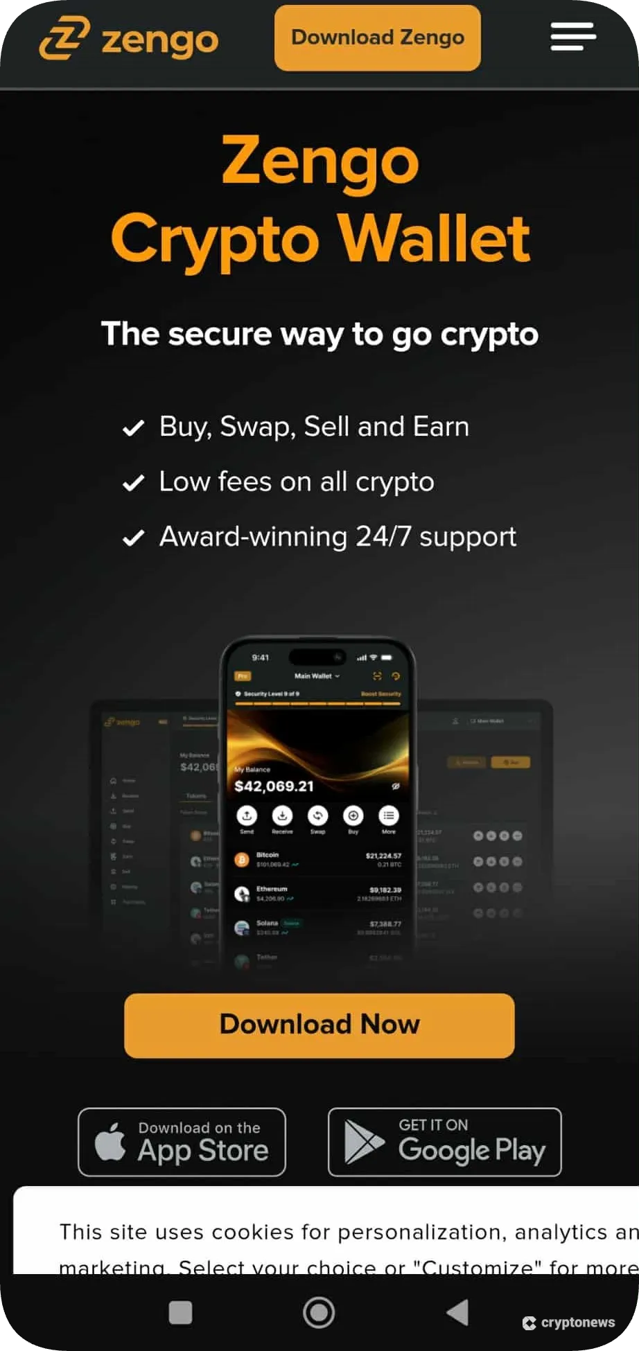 Download the Zengo Wallet App
