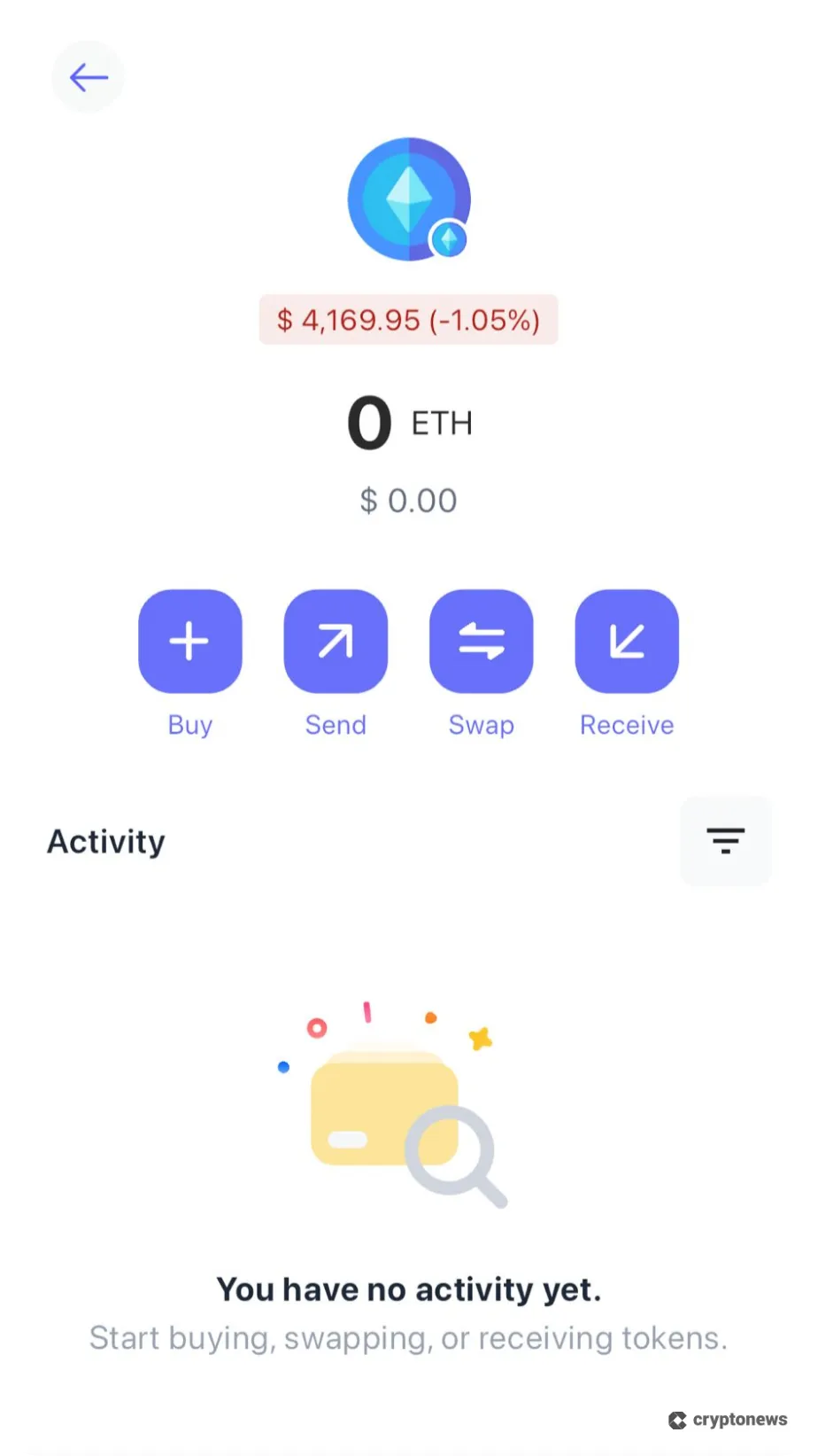베스트 월렛 암호화폐 관리 화면
