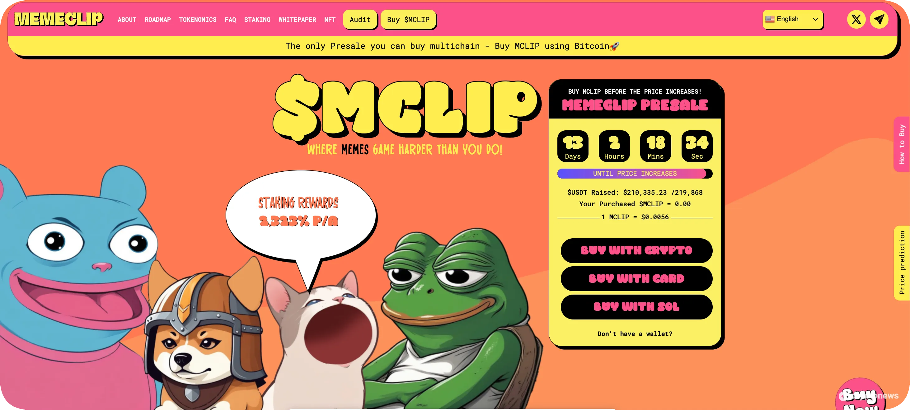 memeclip is the top gaming crypto coin to invest in