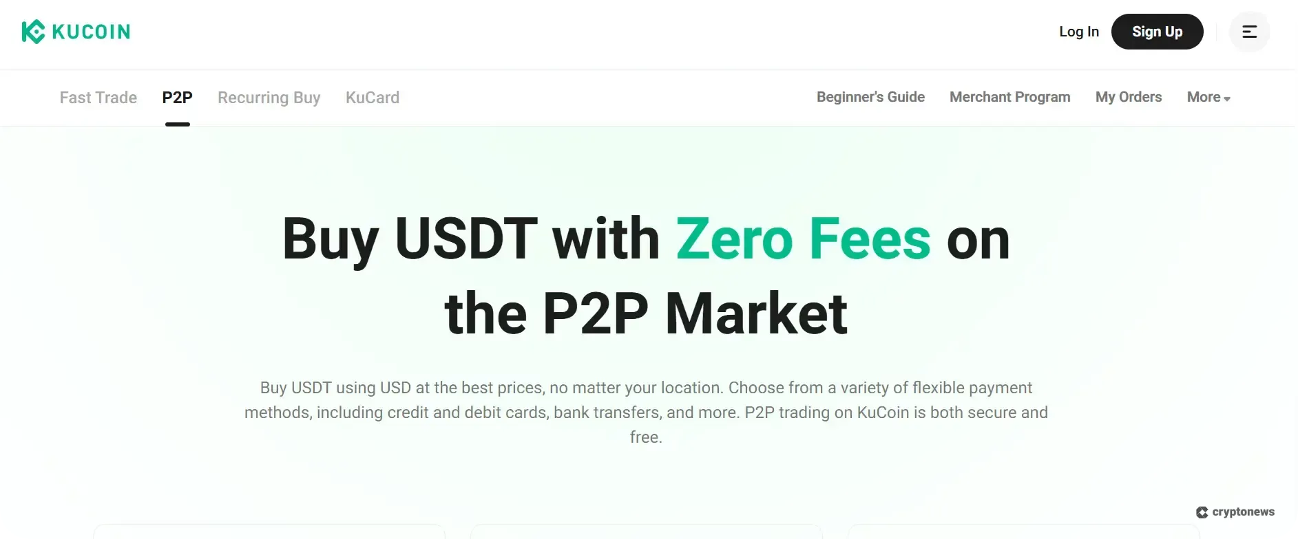 kucoin exchange trade p2p
