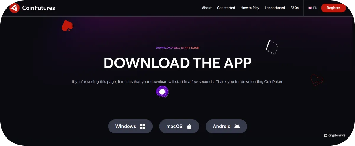 Download the CoinFutures App