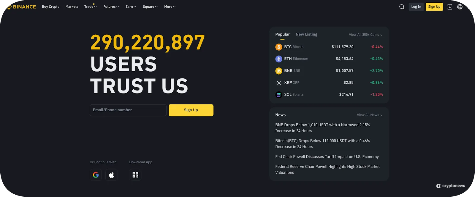 Binance is one of the top Crypto Spot and Futures Trading Platform