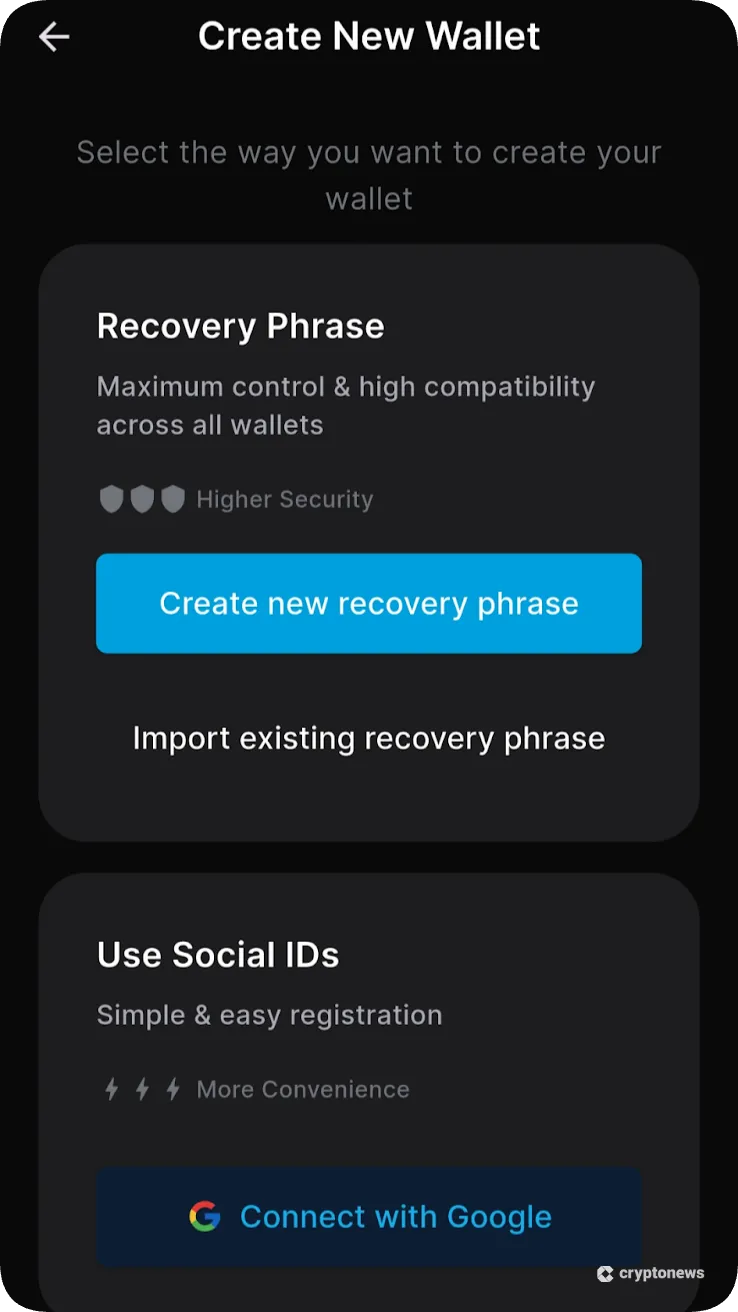 Set up and Secure the Wallet
