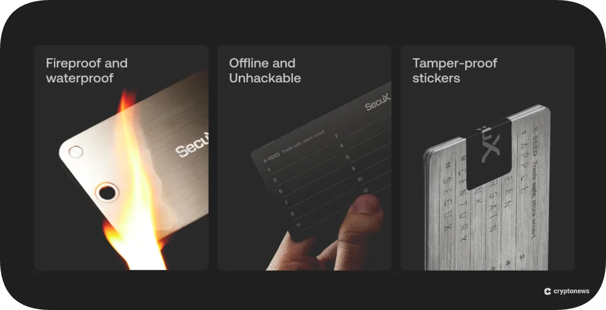 X-SEED Seed Phrase Storage Solution
