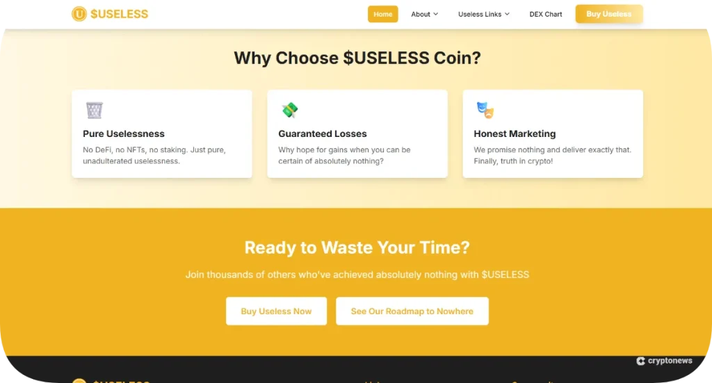 solana meme coin useless coin