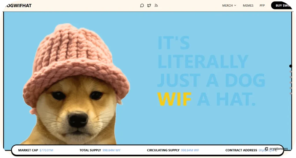 solana meme coin dogwifhat wif