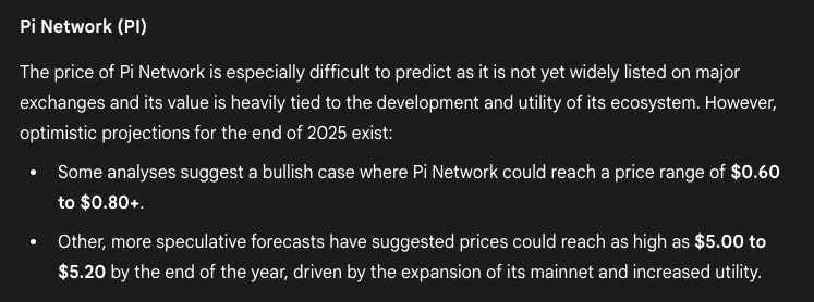 gemini ai predicts pi 