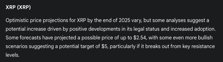 gemini ai predicts xrp 