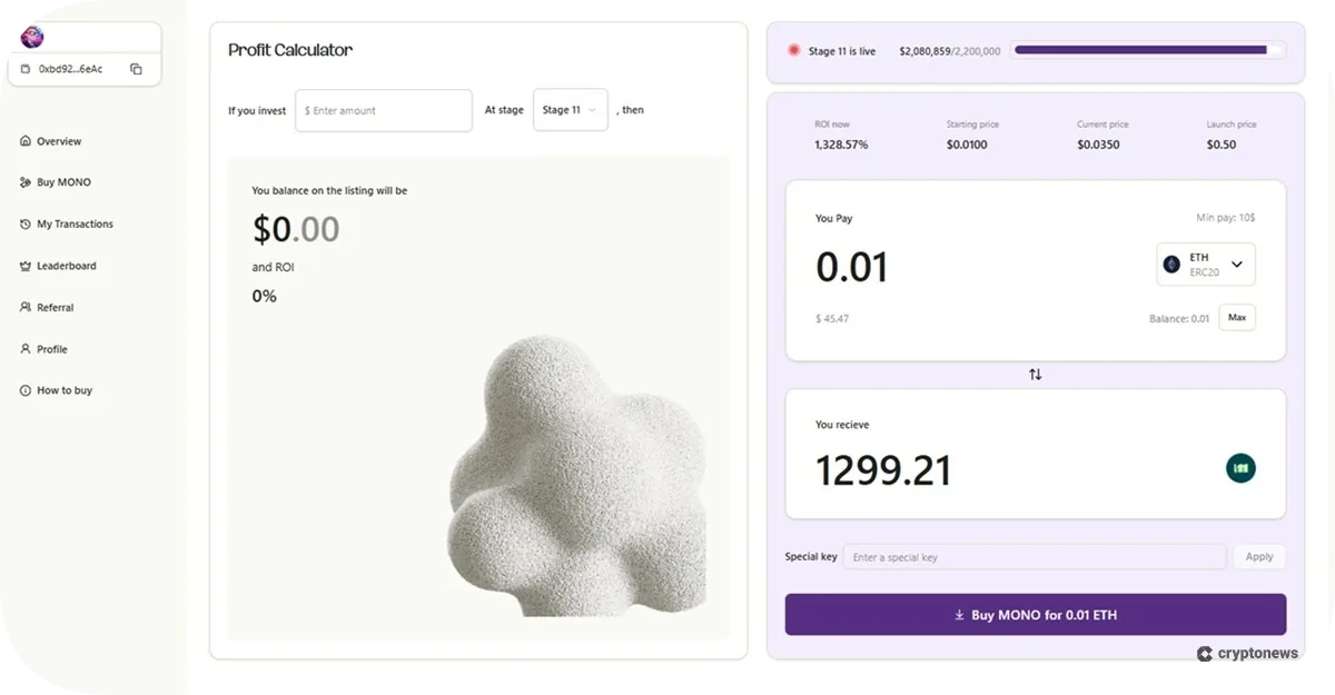 Buy Mono Protocol Tokens