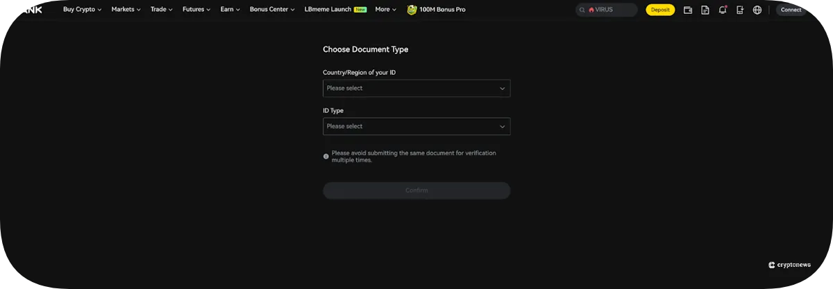 complete kyc to get started with lbank