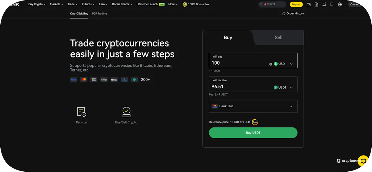 LBank Payment Methods