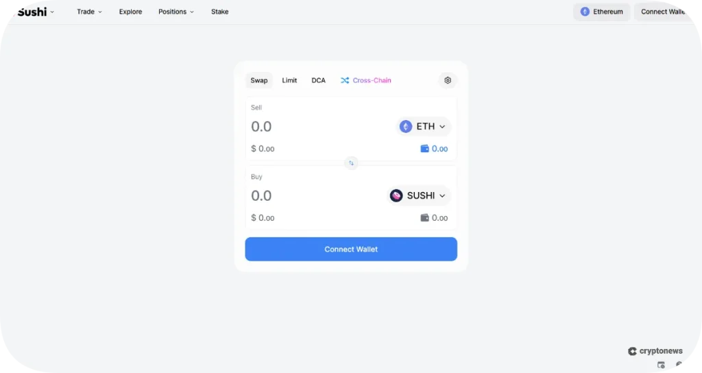 sushiswap, one of the best small cap crypto projects