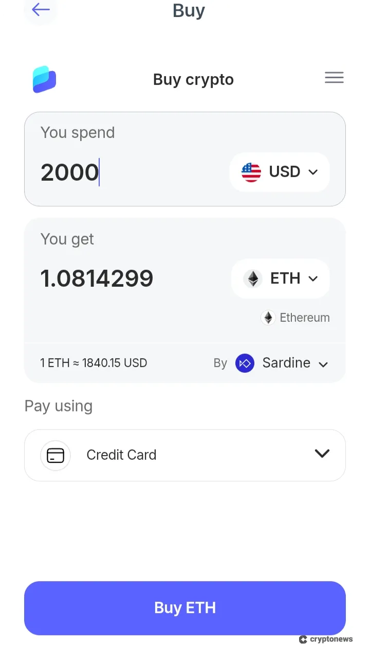 Add ETH or USDT to the Wallet Balance to buy based eggman