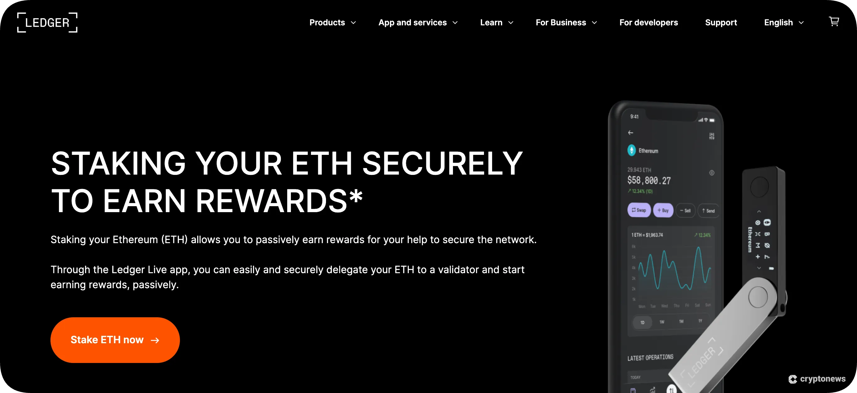 ledger is one of the best ethereum staking platforms