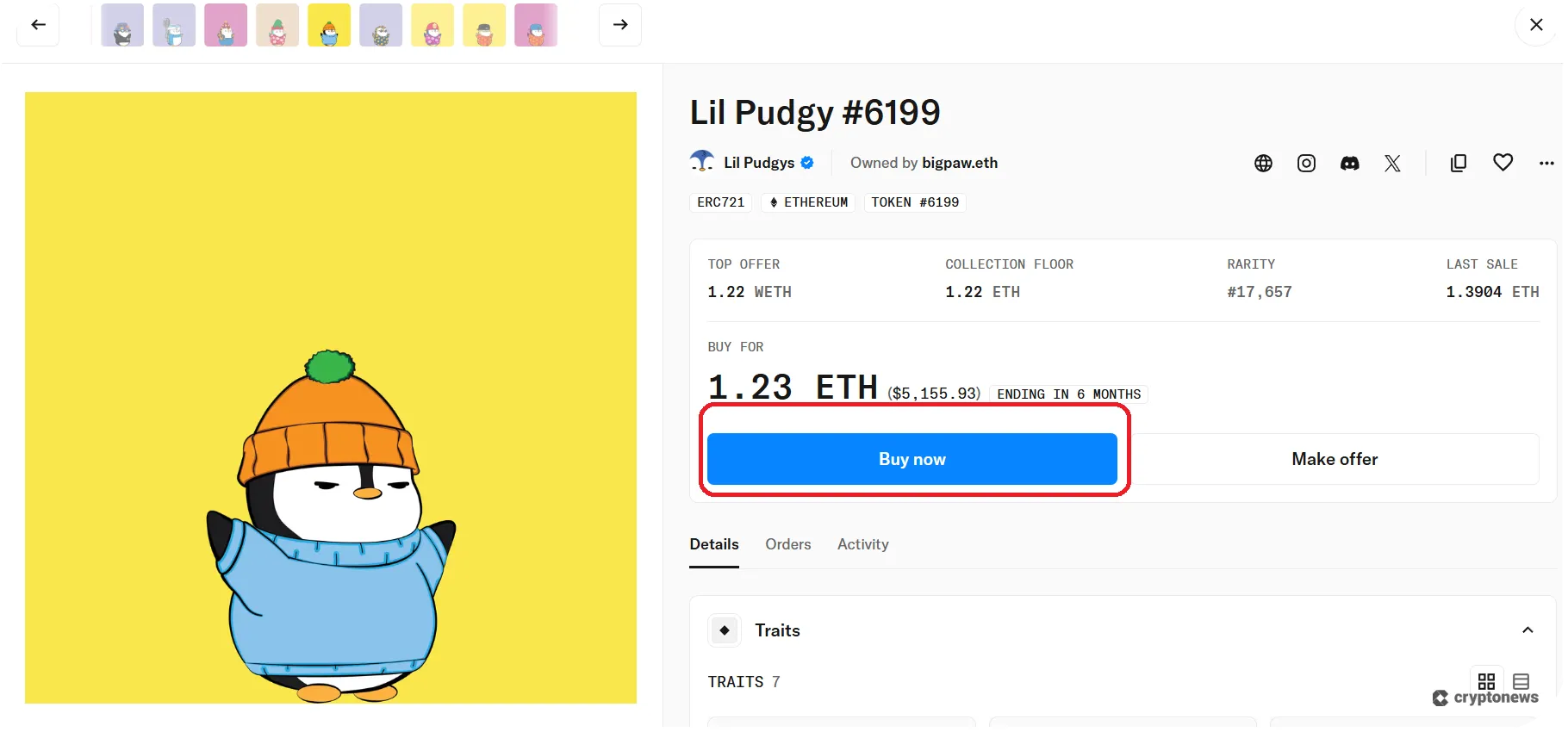 How to go to the OpenSea site and choose the NFT you like by browsing through collections