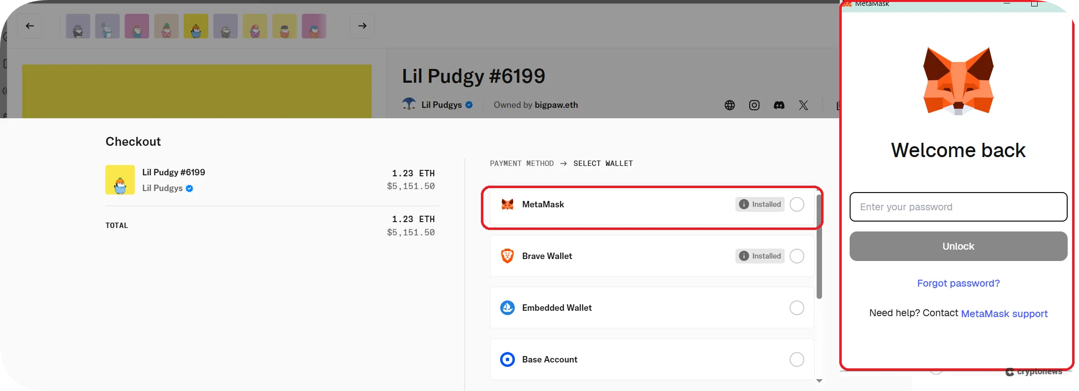 How to connect your wallet and buy an NFT on OpenSea