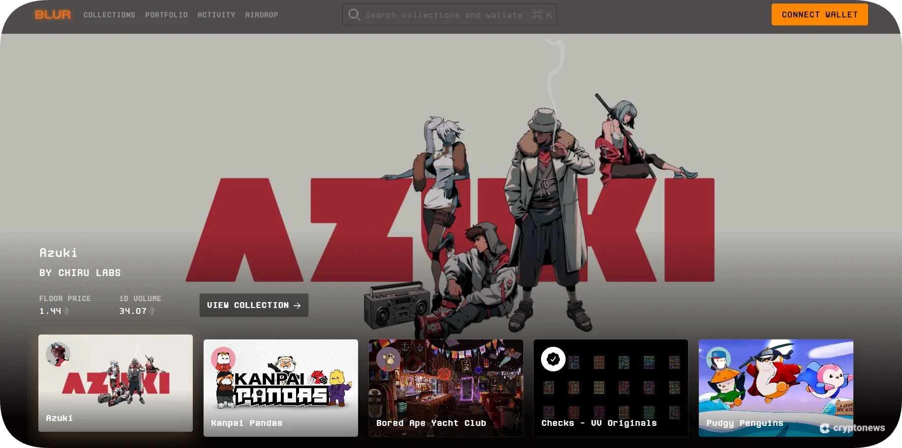 Blur, the best nft marketplace for NFT traders