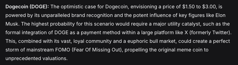 deepseek ai predicts doge