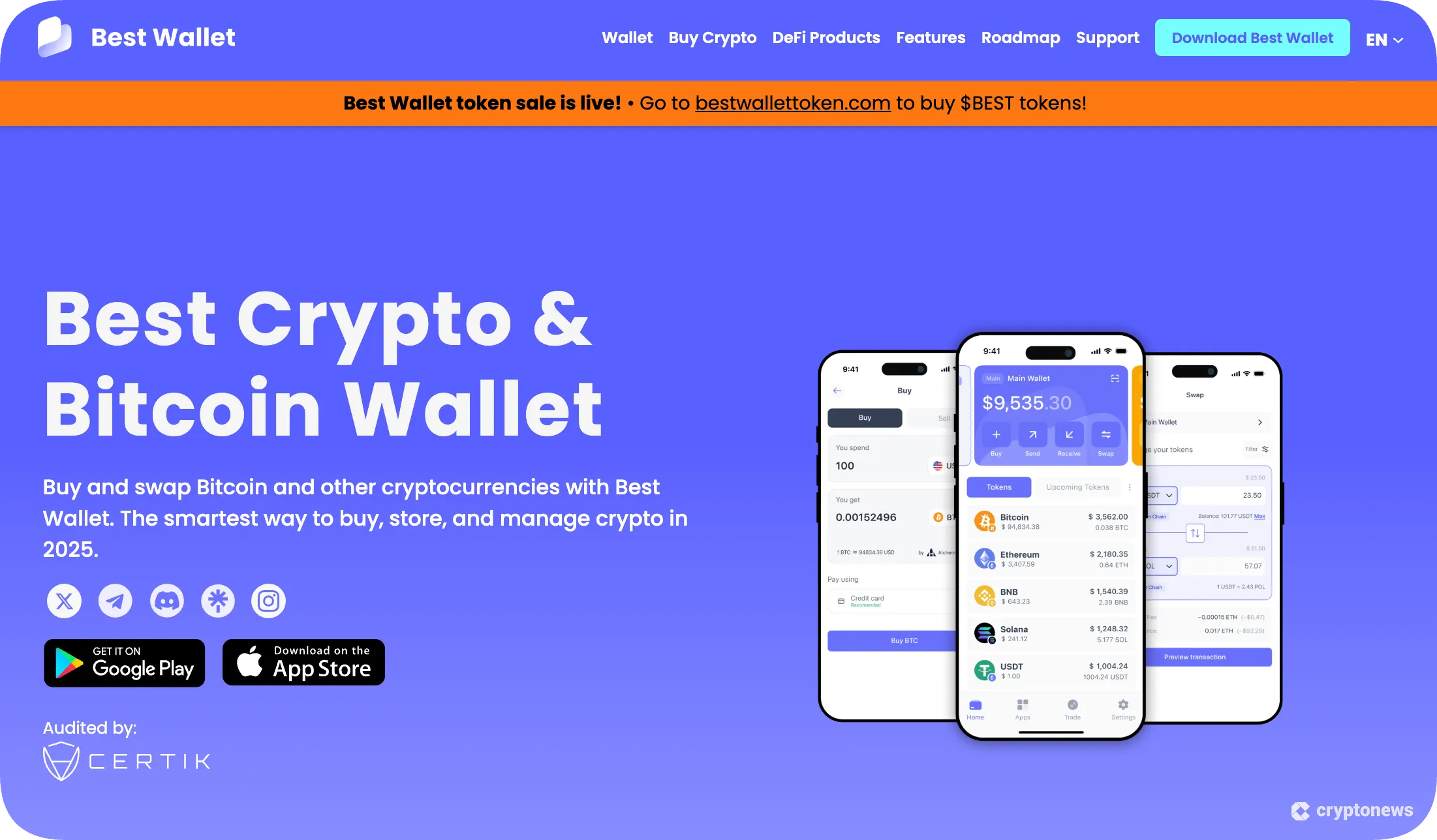 Get a Non-Custodial Wallet like best wallet