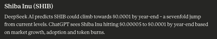 claude ai predicts shib