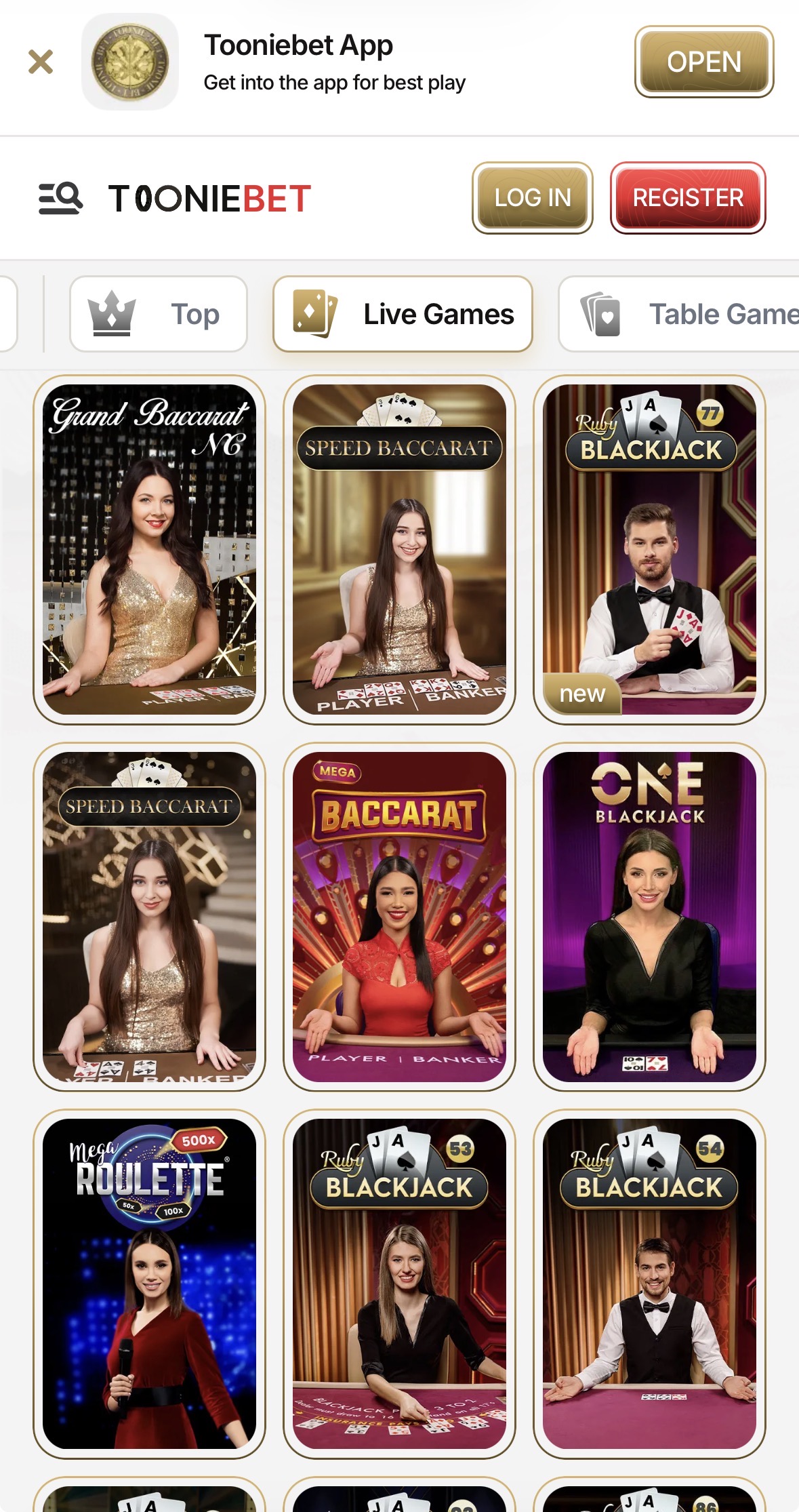 live dealer games