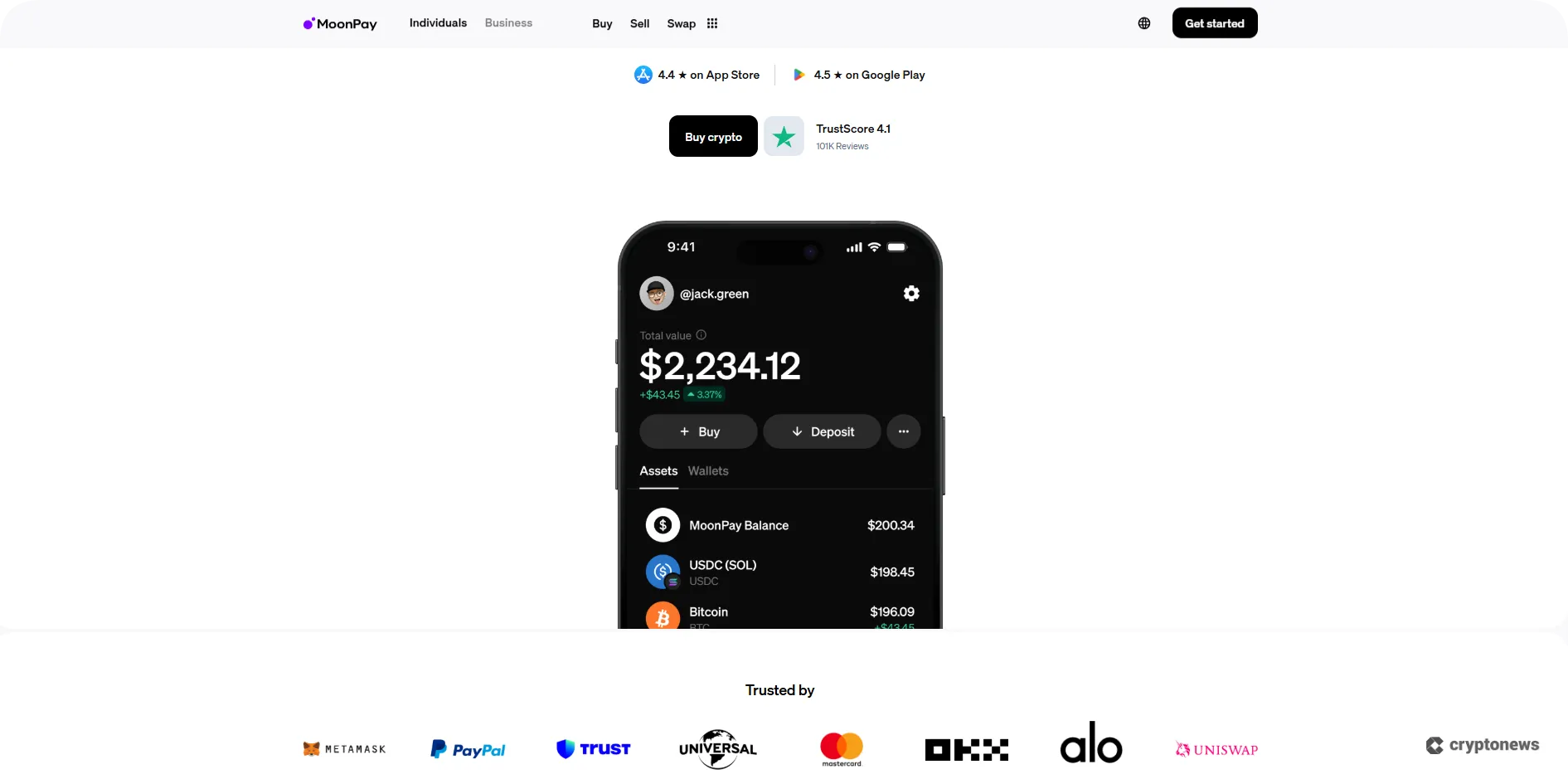 moonpay fiat on-ramp crypto platform