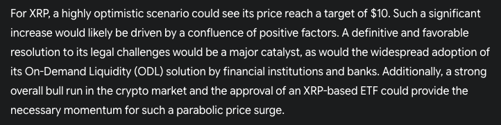 Gemini AI predicts XRP