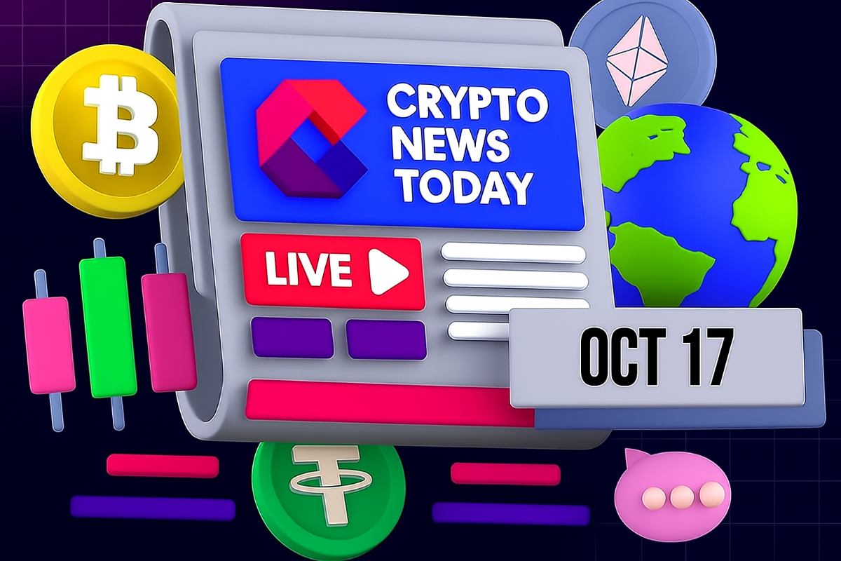 [LIVE] Crypto News Today: Latest Updates for Oct. 17, 2025 – Crypto Sell-Off Deepens; Bitcoin Below $109K, Ethereum Under $4K, DePIN Sector Sinks 7%