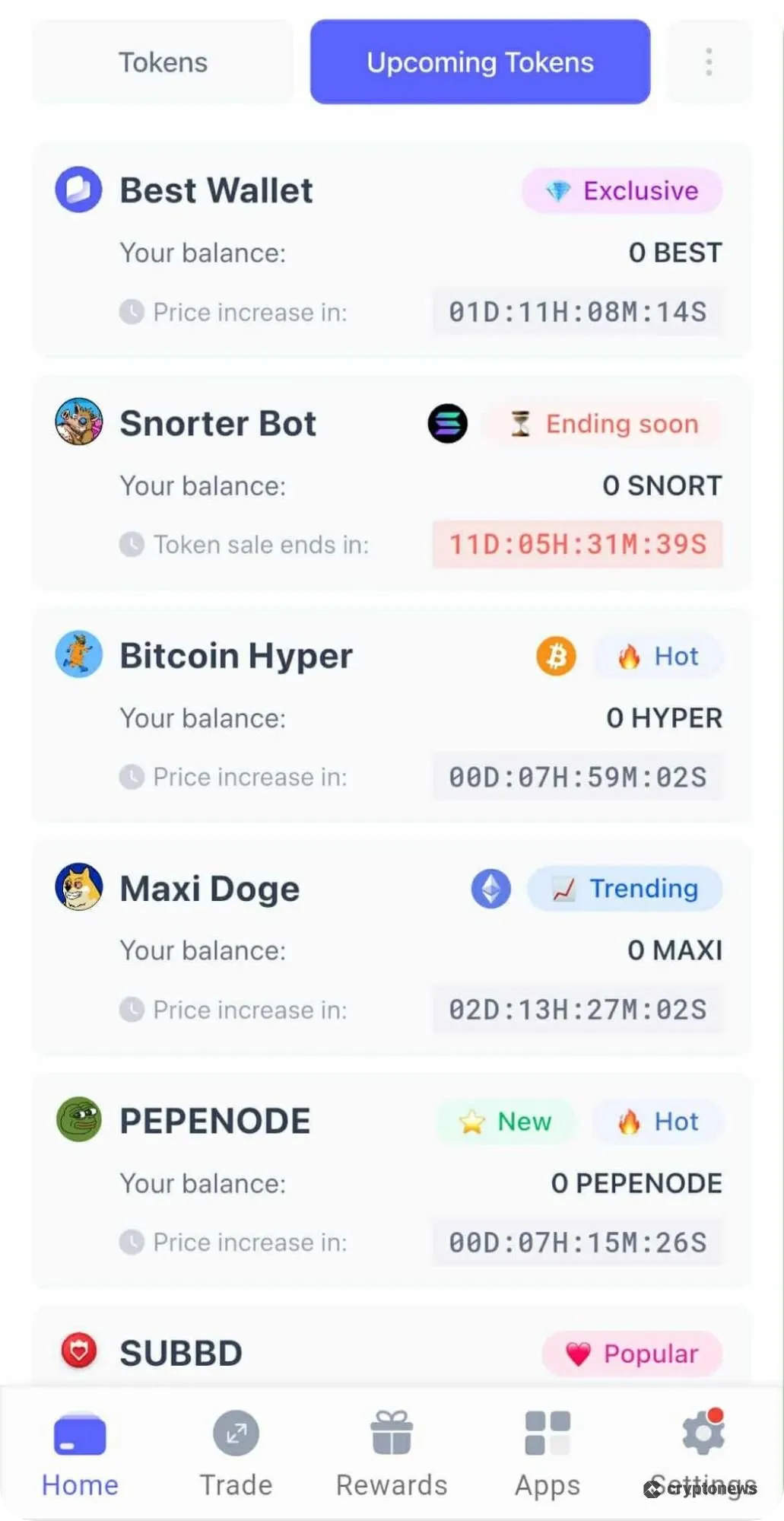 best wallet presale dashboard