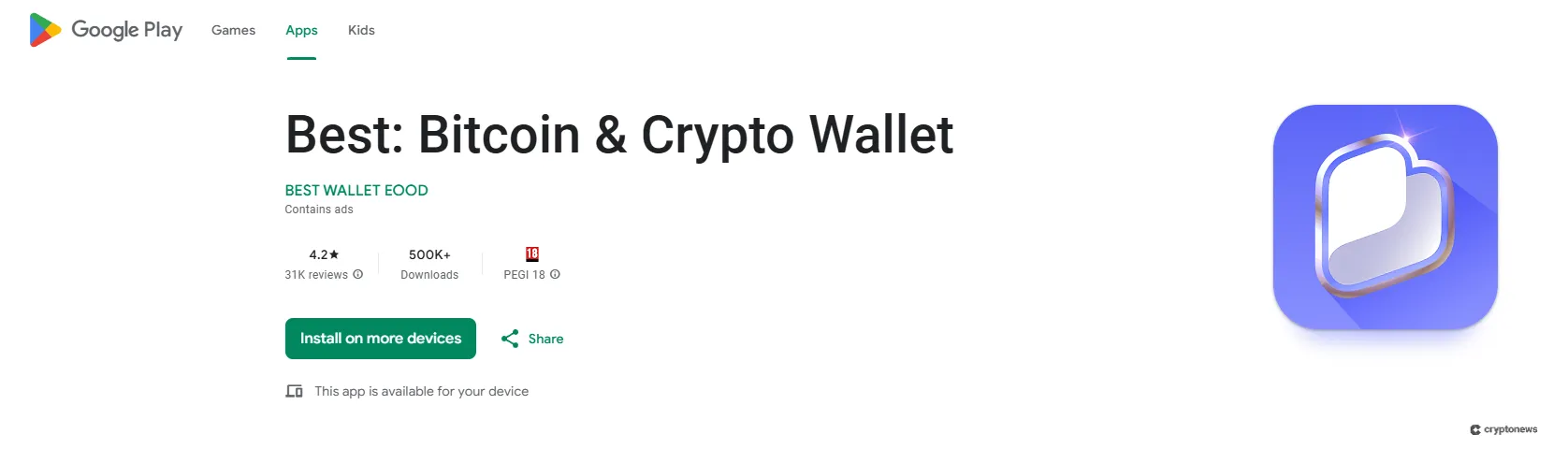 best wallet google play user ratings