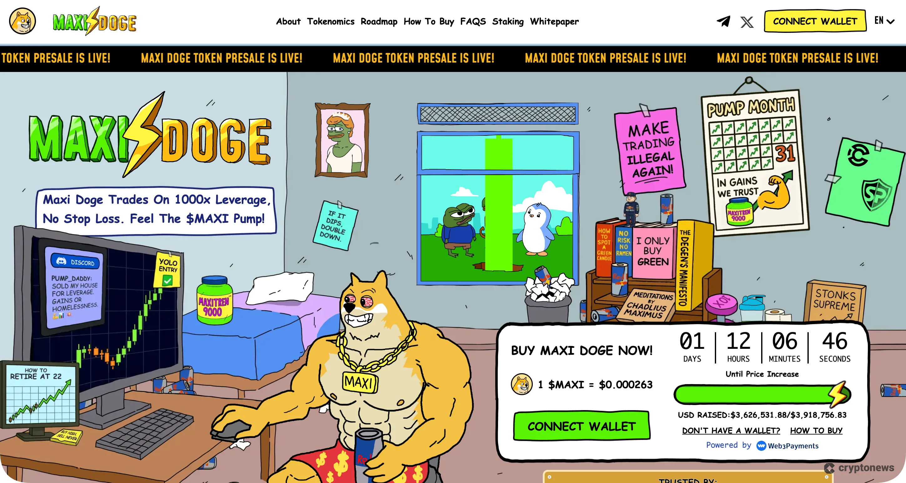 maxi doge is a great alternative to little pepe